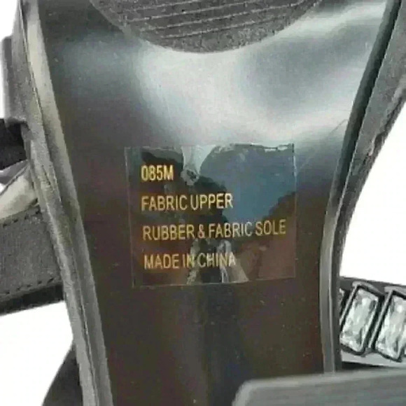 Shi by Journeys Dazzled Black Open Toe Ank… - Picture 5 of 10